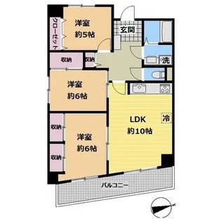 メゾンみなもと【3階】の間取り