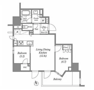 東京都荒川区南千住7【マンション】の間取り