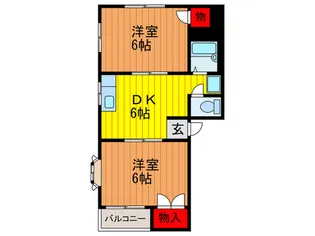 コ-ポラス門真【4階】の間取り
