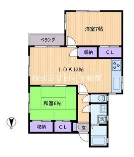 フェリースオオハラ【1階】の間取り