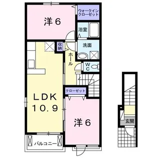 ア・ミューゼIV【2階】の間取り