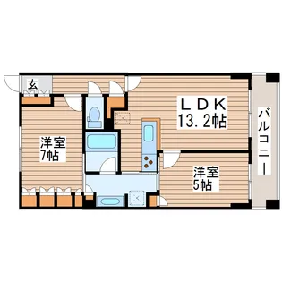 ドゥーエ仙台イースト【11階】の間取り