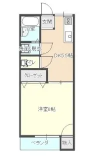 フレンズ通町南【1階】の間取り
