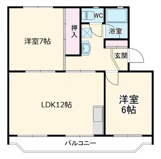 秋山ハイツ【3階】の間取り
