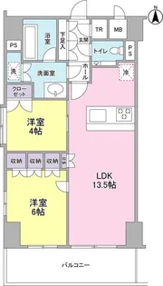 プロスペクト・グラーサ広尾【12階】の間取り