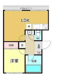 コーポ吉見【2階】の間取り