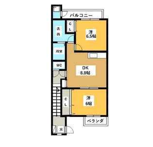 レオパルド21【2階】の間取り