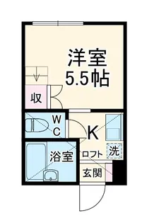 神奈川県横浜市保土ヶ谷区桜ケ丘1【アパート】の間取り