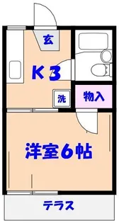 みどりコーポ【1階】の間取り