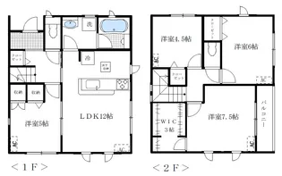 東京都中野区江原町3【一戸建】の間取り