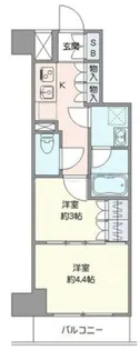 ジェノヴィア北池袋スカイガーデン【2階】の間取り