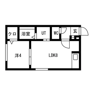 ラフィーネ発寒南【1階】の間取り