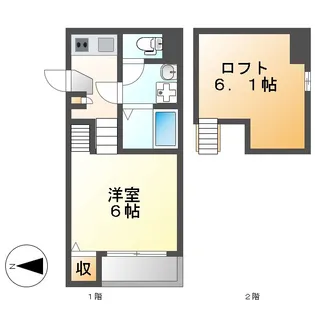ルナソレイユ【2階】の間取り