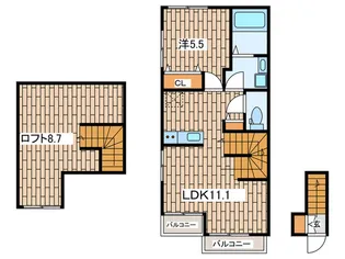 キングハウス由比ヶ浜【2階】の間取り
