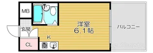大阪府大阪市天王寺区上本町6【マンション】の間取り