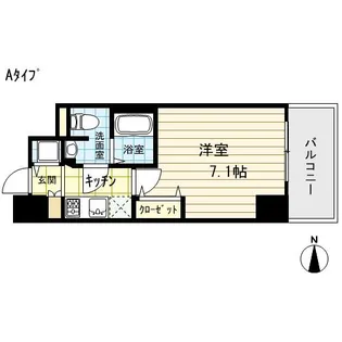 エスライズ御堂筋本町【8階】の間取り