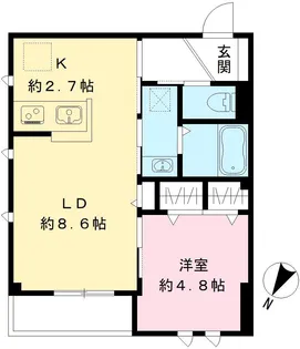 Blan cube 戸越公園【3階】の間取り