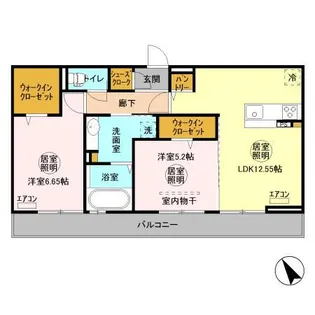 エスポワール上村B【2階】の間取り