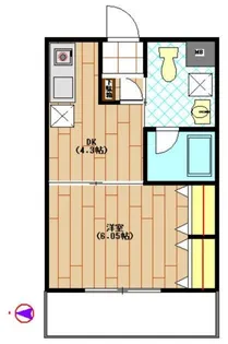 ラ・グラース厚木駅前【2階】の間取り