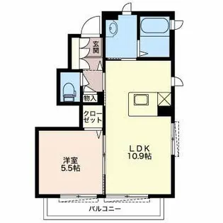 リバーサイドU2【1階】の間取り