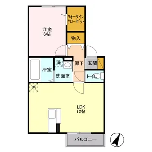 メゾンふじ【1階】の間取り