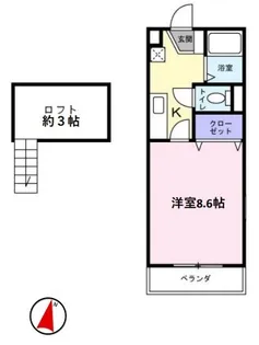 メビウスメルズ2【1階】の間取り