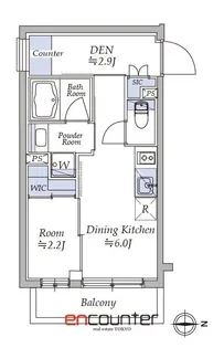 イプセ四谷三丁目【3階】の間取り