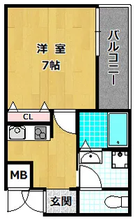 ハーモニーライフ須山【2階】の間取り