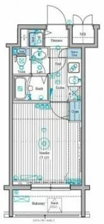 ガラ・ステーション岩本町North【3階】の間取り
