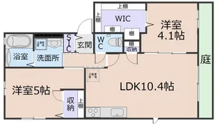 スカイヒルズ【1階】の間取り