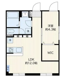 クリオ ラモード学芸大学【3階】の間取り