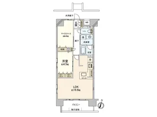 プレサンスロジェ広島駅南【6階】の間取り
