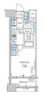 パークアクシス横浜山下町【5階】の間取り