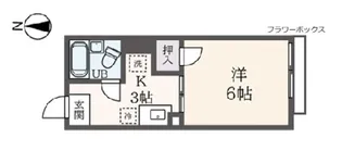 東京都杉並区浜田山4【アパート】の間取り