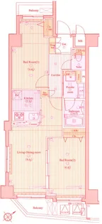 ジーコンフォートウエスト新横浜【2階】の間取り