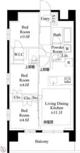 プレシス上福岡【8階】の間取り