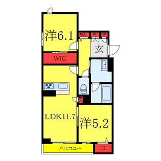 ルピア【2階】の間取り