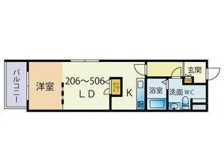 GRANPASEO大濠【5階】の間取り