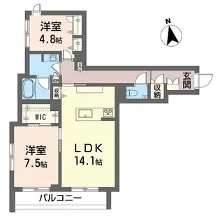 シエル モンティ【3階】の間取り
