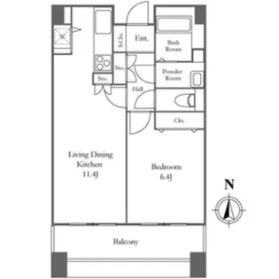 リバーシティ21イーストタワーズ2【7階】の間取り