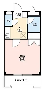 サンライズ鹿山【1階】の間取り