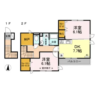 ラマージュVI【2階】の間取り