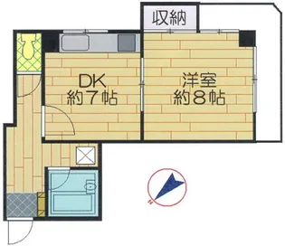 ハイツホンダ【2階】の間取り