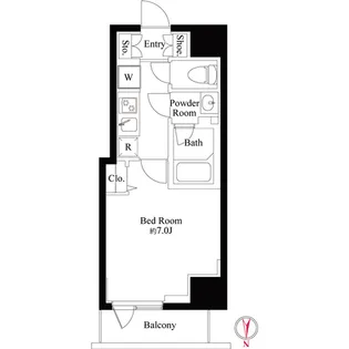 ハーモニーレジデンス浜松町【3階】の間取り