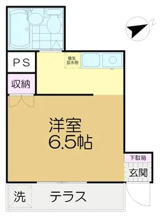 マメゾン羽根木【1階】の間取り