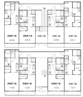 コンフォーティア飯塚【1階】の間取り