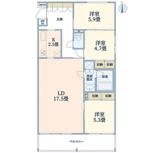 ウェルスクエア碑文谷【3階】の間取り