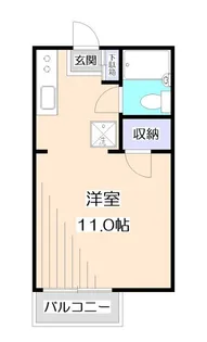 リバーサイドハイツC【1階】の間取り