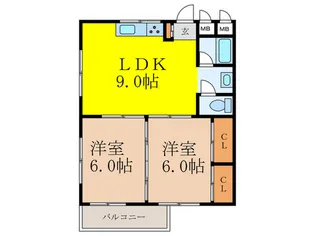 第3関根マンション【3階】の間取り