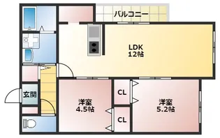 EASE【1階】の間取り